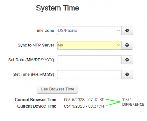 Synchronize System Clock E Series - GRIDlink User Manual